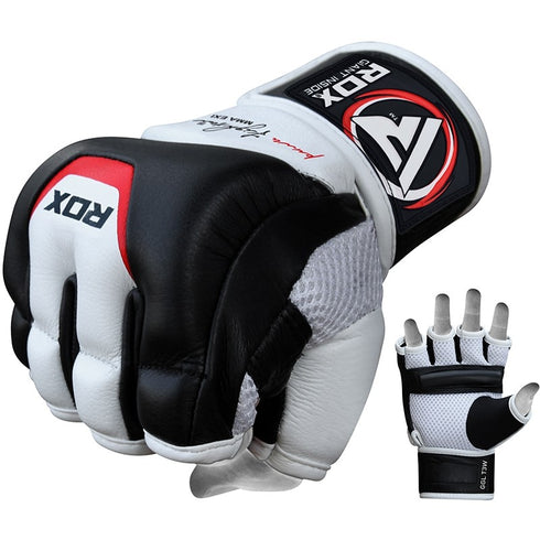 RDX T3 LEATHER MMA GRAPPLING GLOVES-1